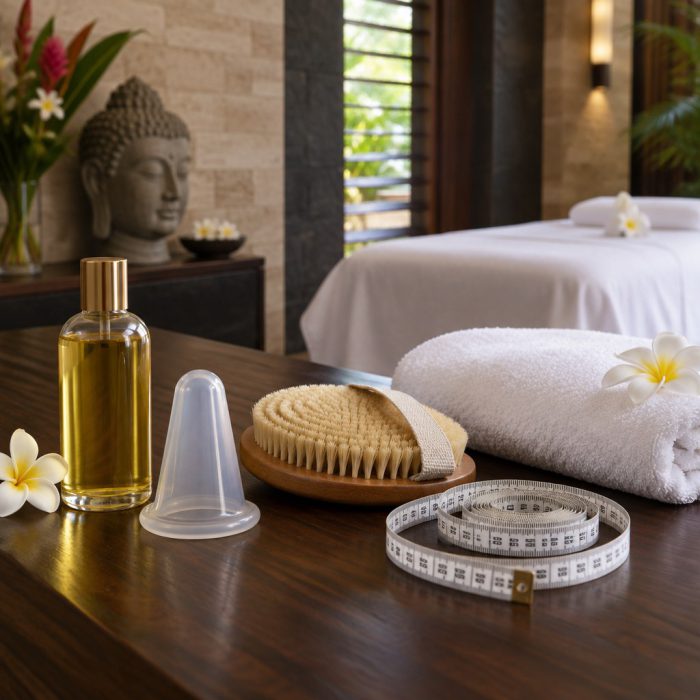 Huile raffermissante et ventouse de massage minceur, Villa Victoria Spa